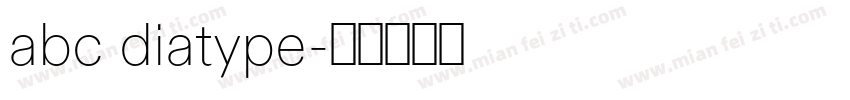 abc diatype字体转换